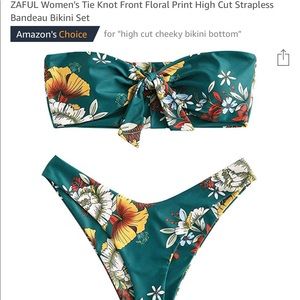 Floral print 2-piece women’s bathing suit- medium